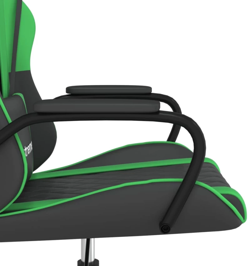 ΚΑΡΕΚΛΑ GAMING ΜΑΥΡΟ/ΠΡΑΣΙΝΟ ΑΠΟ ΣΥΝΘΕΤΙΚΟ ΔΕΡΜΑ 3143778