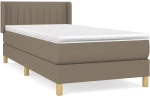 ΚΡΕΒΑΤΙ BOXSPRING ΜΕ ΣΤΡΩΜΑ TAUPE 100 X 200 ΕΚ. ΥΦΑΣΜΑΤΙΝΟ 3130413