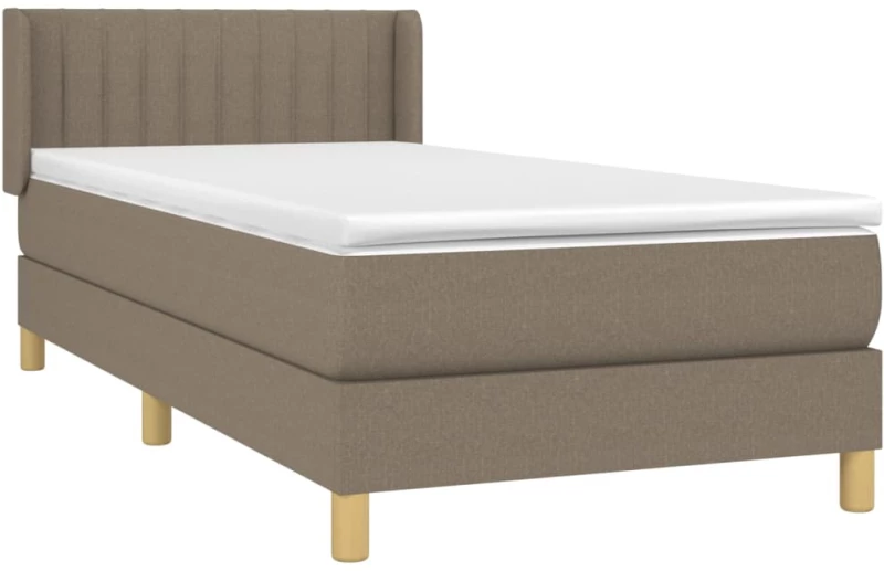 ΚΡΕΒΑΤΙ BOXSPRING ΜΕ ΣΤΡΩΜΑ TAUPE 100 X 200 ΕΚ. ΥΦΑΣΜΑΤΙΝΟ 3130413