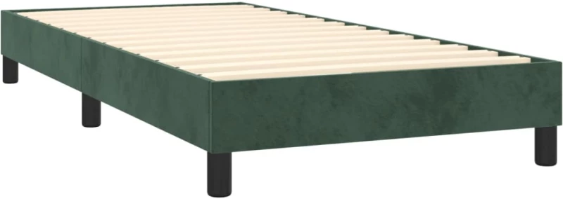 ΚΡΕΒΑΤΙ BOXSPRING ΜΕ ΣΤΡΩΜΑ ΣΚΟΥΡΟ ΠΡΑΣΙΝΟ 100X200ΕΚ. ΒΕΛΟΥΔΙΝΟ 3141290