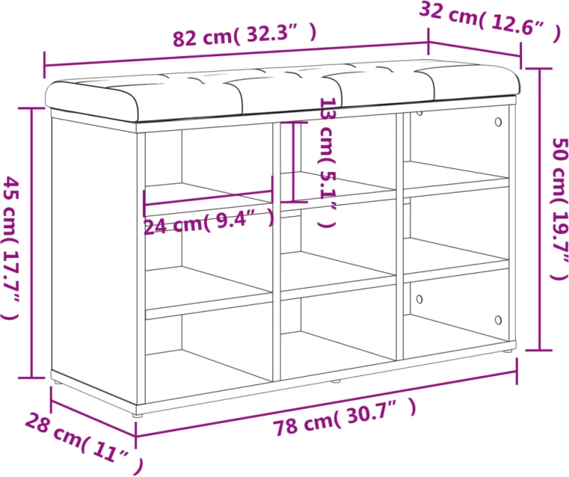 ΠΑΠΟΥΤΣΟΘΗΚΗ ΚΑΠΝΙΣΤΗ ΔΡΥΣ 82X32X50 ΕΚ. ΑΠΟ ΕΠΕΞΕΡΓΑΣΜΕΝΟ ΞΥΛΟ 835107