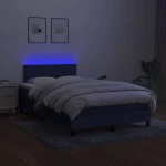 ΚΡΕΒΑΤΙ BOXSPRING ΜΕ ΣΤΡΩΜΑ & LED ΜΠΛΕ 120X200 ΕΚ. ΥΦΑΣΜΑΤΙΝΟ 3133147