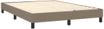 ΚΡΕΒΑΤΙ BOXSPRING ΜΕ ΣΤΡΩΜΑ & LED TAUPE 140X200 ΕΚ. ΥΦΑΣΜΑΤΙΝΟ 3133401