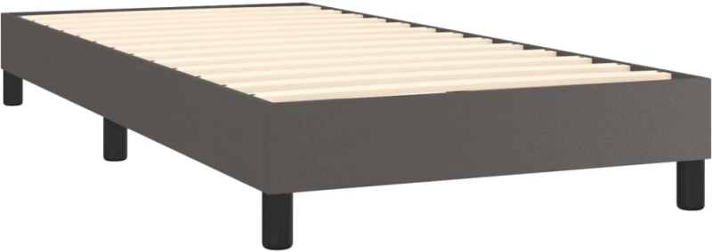 ΚΡΕΒΑΤΙ BOXSPRING ΜΕ ΣΤΡΩΜΑ & LED ΓΚΡΙ 80X200 ΕΚ. ΣΥΝΘ. ΔΕΡΜΑ 3134133