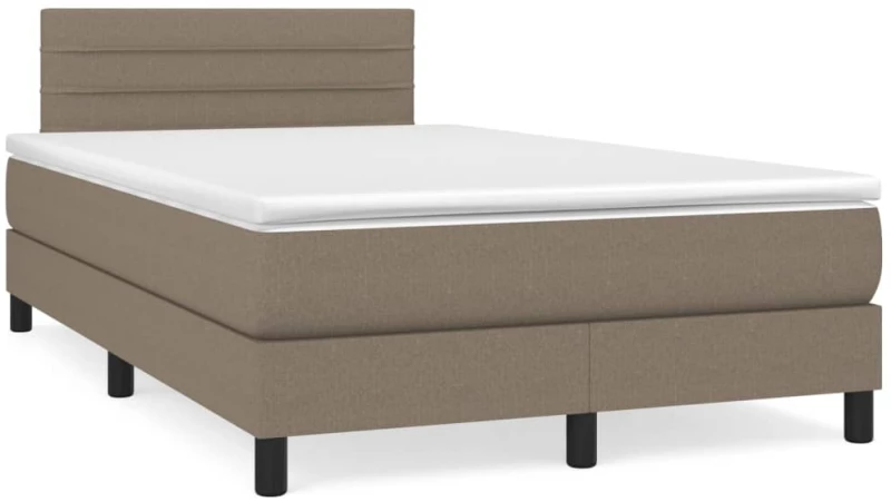 ΚΡΕΒΑΤΙ BOXSPRING ΜΕ ΣΤΡΩΜΑ TAUPE 120X200 ΕΚ. ΥΦΑΣΜΑΤΙΝΟ 3140125