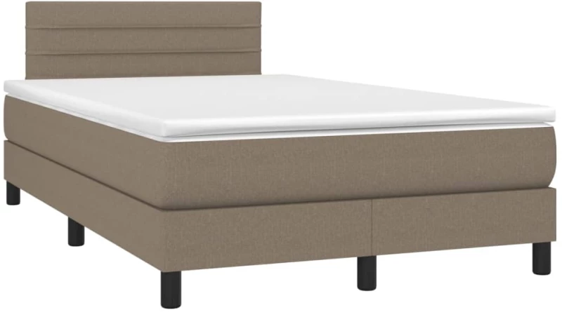 ΚΡΕΒΑΤΙ BOXSPRING ΜΕ ΣΤΡΩΜΑ TAUPE 120X200 ΕΚ. ΥΦΑΣΜΑΤΙΝΟ 3140125