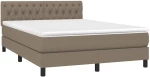 ΚΡΕΒΑΤΙ BOXSPRING ΜΕ ΣΤΡΩΜΑ TAUPE 140X200 ΕΚ. ΥΦΑΣΜΑΤΙΝΟ 3140301