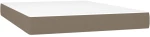 ΚΡΕΒΑΤΙ BOXSPRING ΜΕ ΣΤΡΩΜΑ TAUPE 140X200 ΕΚ. ΥΦΑΣΜΑΤΙΝΟ 3140301