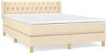 ΚΡΕΒΑΤΙ BOXSPRING ΜΕ ΣΤΡΩΜΑ ΚΡΕΜ 140X190 ΕΚ. ΥΦΑΣΜΑΤΙΝΟ 3130510