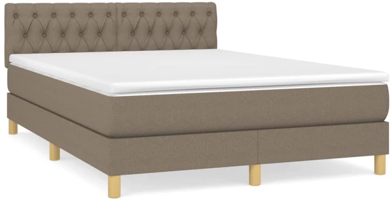 ΚΡΕΒΑΤΙ BOXSPRING ΜΕ ΣΤΡΩΜΑ TAUPE 140X190 ΕΚ. ΥΦΑΣΜΑΤΙΝΟ 3140853