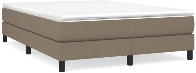 ΚΡΕΒΑΤΙ BOXSPRING ΜΕ ΣΤΡΩΜΑ TAUPE 140X190 ΕΚ. ΥΦΑΣΜΑΤΙΝΟ 3144073