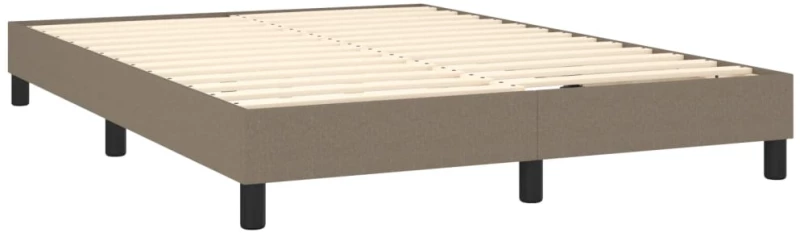 ΚΡΕΒΑΤΙ BOXSPRING ΜΕ ΣΤΡΩΜΑ & LED TAUPE 140X190 ΕΚ. ΥΦΑΣΜΑΤΙΝΟ 3133233