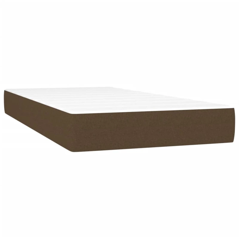 ΚΡΕΒΑΤΙ BOXSPRING ΜΕ ΣΤΡΩΜΑ ΣΚΟΥΡΟ ΚΑΦΕ 100X200 ΕΚ. ΥΦΑΣΜΑΤΙΝΟ 3126464