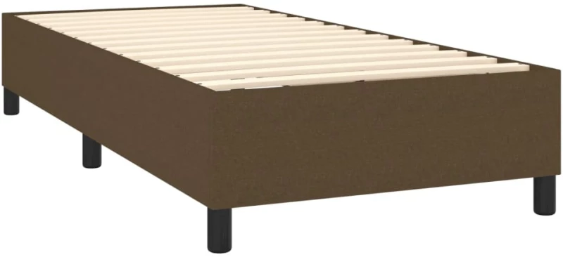 ΚΡΕΒΑΤΙ BOXSPRING ΜΕ ΣΤΡΩΜΑ ΣΚΟΥΡΟ ΚΑΦΕ 100X200 ΕΚ. ΥΦΑΣΜΑΤΙΝΟ 3136416
