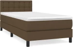 ΚΡΕΒΑΤΙ BOXSPRING ΜΕ ΣΤΡΩΜΑ ΣΚΟΥΡΟ ΚΑΦΕ 80X200 ΕΚ. ΥΦΑΣΜΑΤΙΝΟ 3140332