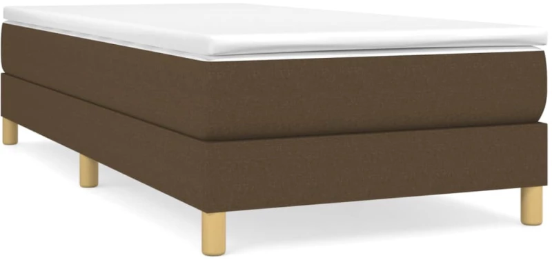 ΚΡΕΒΑΤΙ BOXSPRING ΜΕ ΣΤΡΩΜΑ ΣΚΟΥΡΟ ΚΑΦΕ 100X200 ΕΚ. ΥΦΑΣΜΑΤΙΝΟ 3144154