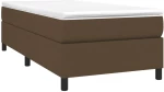 ΚΡΕΒΑΤΙ BOXSPRING ΜΕ ΣΤΡΩΜΑ ΣΚΟΥΡΟ ΚΑΦΕ 100X200 ΕΚ. ΥΦΑΣΜΑΤΙΝΟ 3144402