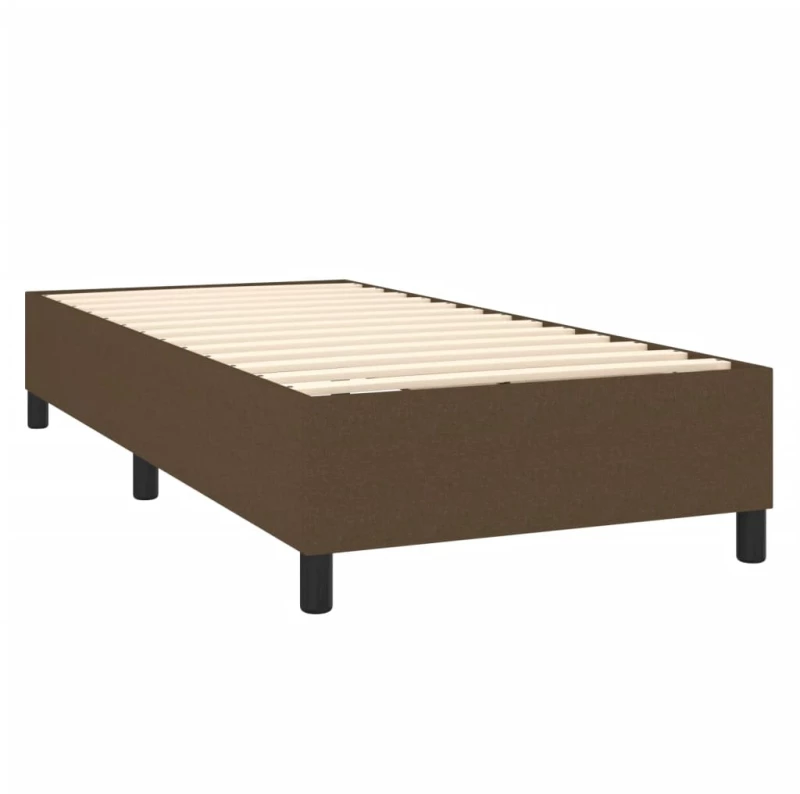 ΚΡΕΒΑΤΙ BOXSPRING ΜΕ ΣΤΡΩΜΑ ΣΚΟΥΡΟ ΚΑΦΕ 100X200 ΕΚ. ΥΦΑΣΜΑΤΙΝΟ 3144402