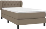 ΚΡΕΒΑΤΙ BOXSPRING ΜΕ ΣΤΡΩΜΑ TAUPE 80X200 ΕΚ. ΥΦΑΣΜΑΤΙΝΟ 3126441