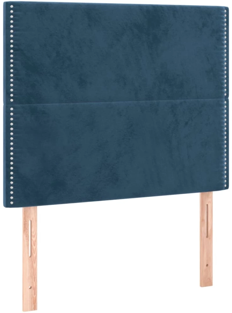 ΚΡΕΒΑΤΙ BOXSPRING ΜΕ ΣΤΡΩΜΑ ΣΚΟΥΡΟ ΜΠΛΕ 80 X 200 ΕΚ. ΒΕΛΟΥΔΙΝΟ 3129121