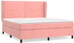 ΚΡΕΒΑΤΙ BOXSPRING ΜΕ ΣΤΡΩΜΑ ΡΟΖ 160X200 ΕΚ. ΒΕΛΟΥΔΙΝΟ 3129164