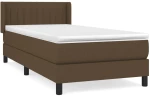 ΚΡΕΒΑΤΙ BOXSPRING ΜΕ ΣΤΡΩΜΑ ΣΚΟΥΡΟ ΚΑΦΕ 90X190 ΕΚ. ΥΦΑΣΜΑΤΙΝΟ 3129836