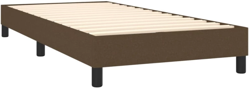 ΚΡΕΒΑΤΙ BOXSPRING ΜΕ ΣΤΡΩΜΑ ΣΚΟΥΡΟ ΚΑΦΕ 90X190 ΕΚ. ΥΦΑΣΜΑΤΙΝΟ 3129836
