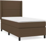 ΚΡΕΒΑΤΙ BOXSPRING ΜΕ ΣΤΡΩΜΑ ΣΚΟΥΡΟ ΚΑΦΕ 90X190 ΕΚ. ΥΦΑΣΜΑΤΙΝΟ 3131316
