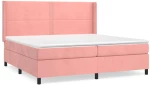 ΚΡΕΒΑΤΙ BOXSPRING ΜΕ ΣΤΡΩΜΑ ΡΟΖ 200X200 ΕΚ. ΒΕΛΟΥΔΙΝΟ 3132644