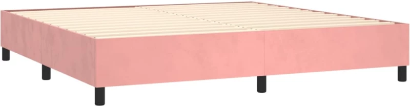 ΚΡΕΒΑΤΙ BOXSPRING ΜΕ ΣΤΡΩΜΑ ΡΟΖ 200X200 ΕΚ. ΒΕΛΟΥΔΙΝΟ 3132644