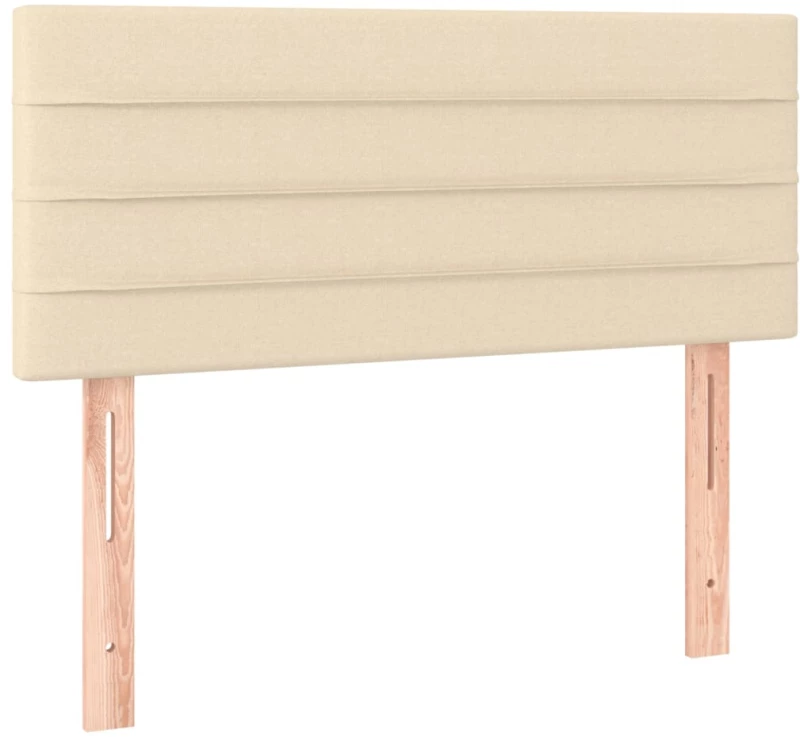 ΚΡΕΒΑΤΙ BOXSPRING ΜΕ ΣΤΡΩΜΑ & LED ΚΡΕΜ 90X190 ΕΚ. ΥΦΑΣΜΑΤΙΝΟ 3133762