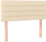 ΚΡΕΒΑΤΙ BOXSPRING ΜΕ ΣΤΡΩΜΑ & LED ΚΡΕΜ 90X190 ΕΚ. ΥΦΑΣΜΑΤΙΝΟ 3133762