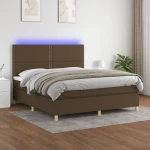 ΚΡΕΒΑΤΙ BOXSPRING ΜΕ ΣΤΡΩΜΑ & LED ΣΚ.ΚΑΦΕ 180X200ΕΚ. ΥΦΑΣΜΑΤΙΝΟ 3135376