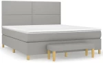 ΚΡΕΒΑΤΙ BOXSPRING ΜΕ ΣΤΡΩΜΑ ΑΝΟΙΧΤΟ ΓΚΡΙ 180X200 ΕΚ. ΥΦΑΣΜΑΤΙΝΟ 3137093