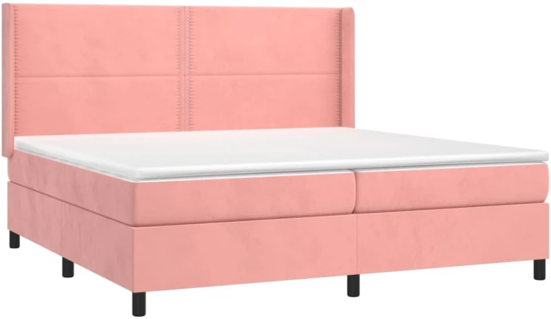 ΚΡΕΒΑΤΙ BOXSPRING ΜΕ ΣΤΡΩΜΑ & LED ΡΟΖ 200X200 ΕΚ. ΒΕΛΟΥΔΙΝΟ 3139528