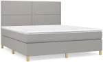 ΚΡΕΒΑΤΙ BOXSPRING ΜΕ ΣΤΡΩΜΑ ΑΝΟΙΧΤΟ ΓΚΡΙ 180X200 ΕΚ. ΥΦΑΣΜΑΤΙΝΟ 3142273