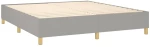 ΚΡΕΒΑΤΙ BOXSPRING ΜΕ ΣΤΡΩΜΑ ΑΝΟΙΧΤΟ ΓΚΡΙ 180X200 ΕΚ. ΥΦΑΣΜΑΤΙΝΟ 3142273