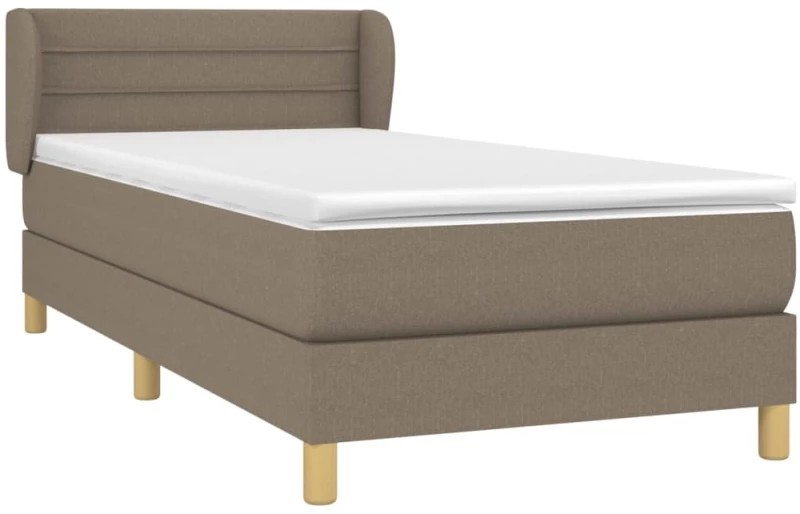 ΚΡΕΒΑΤΙ BOXSPRING ΜΕ ΣΤΡΩΜΑ TAUPE 80X200 ΕΚ. ΥΦΑΣΜΑΤΙΝΟ 3126841