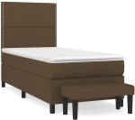 ΚΡΕΒΑΤΙ BOXSPRING ΜΕ ΣΤΡΩΜΑ ΣΚΟΥΡΟ ΚΑΦΕ 90X200 ΕΚ. ΥΦΑΣΜΑΤΙΝΟ 3136488