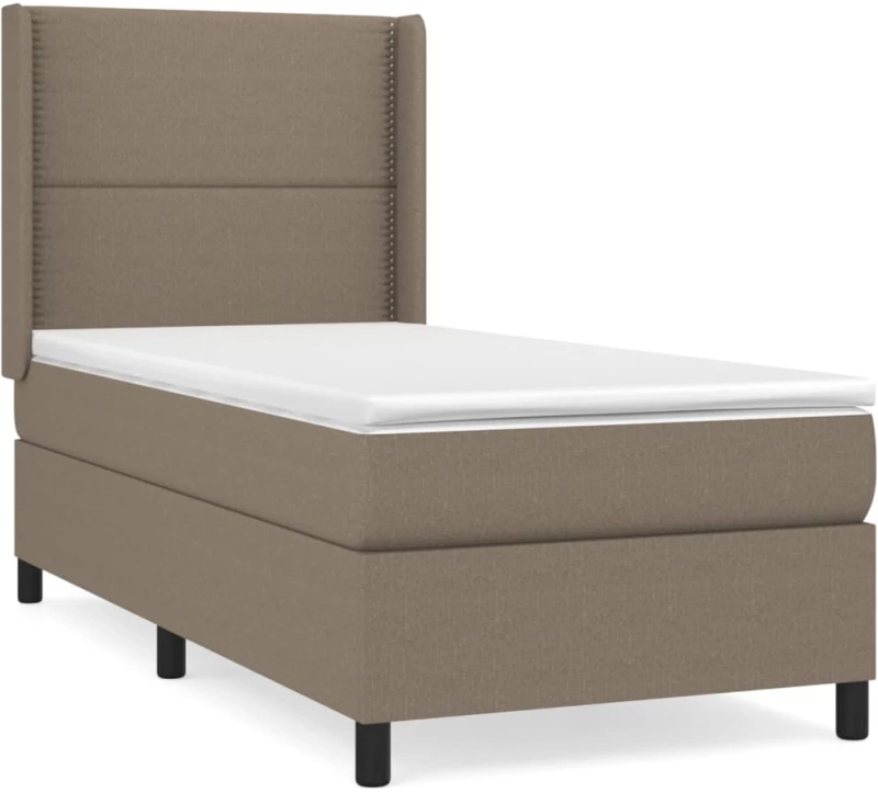 ΚΡΕΒΑΤΙ BOXSPRING ΜΕ ΣΤΡΩΜΑ TAUPE 90X200 ΕΚ. ΥΦΑΣΜΑΤΙΝΟ 3131325