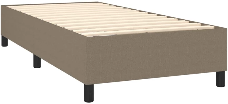ΚΡΕΒΑΤΙ BOXSPRING ΜΕ ΣΤΡΩΜΑ & LED TAUPE 90X200 ΕΚ. ΥΦΑΣΜΑΤΙΝΟ 3138209
