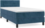 ΚΡΕΒΑΤΙ BOXSPRING ΜΕ ΣΤΡΩΜΑ ΣΚΟΥΡΟ ΜΠΛΕ 80 X 200 ΕΚ. ΒΕΛΟΥΔΙΝΟ 3141273