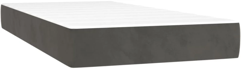 ΚΡΕΒΑΤΙ BOXSPRING ΜΕ ΣΤΡΩΜΑ ΣΚΟΥΡΟ ΓΚΡΙ 80X200 ΕΚ. ΒΕΛΟΥΔΙΝΟ 3142930