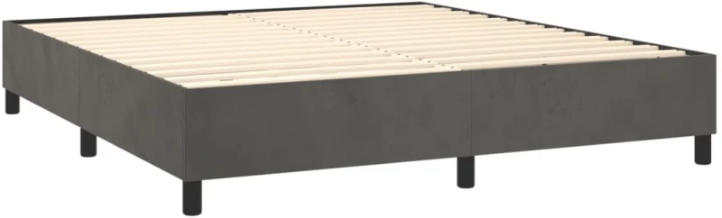ΚΡΕΒΑΤΙ BOXSPRING ΜΕ ΣΤΡΩΜΑ ΣΚΟΥΡΟ ΓΚΡΙ 160X200 ΕΚ. ΒΕΛΟΥΔΙΝΟ 3142972