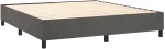 ΚΡΕΒΑΤΙ BOXSPRING ΜΕ ΣΤΡΩΜΑ ΣΚΟΥΡΟ ΓΚΡΙ 160X200 ΕΚ. ΒΕΛΟΥΔΙΝΟ 3142972