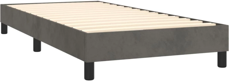 ΚΡΕΒΑΤΙ BOXSPRING ΜΕ ΣΤΡΩΜΑ ΣΚΟΥΡΟ ΓΚΡΙ 80X200 ΕΚ. ΒΕΛΟΥΔΙΝΟ 3141270