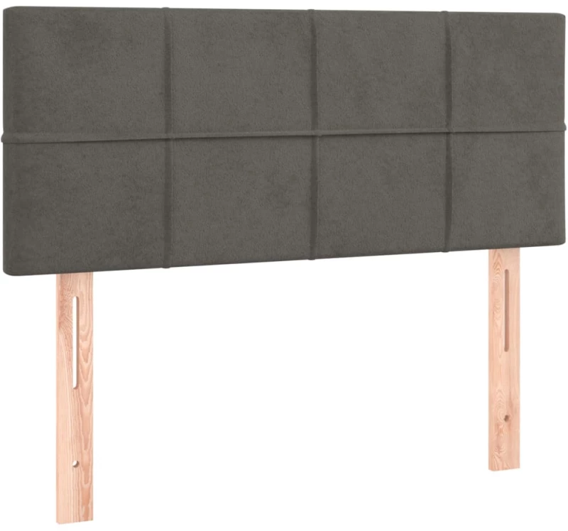 ΚΡΕΒΑΤΙ BOXSPRING ΜΕ ΣΤΡΩΜΑ ΣΚΟΥΡΟ ΓΚΡΙ 80X200 ΕΚ. ΒΕΛΟΥΔΙΝΟ 3141270