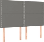 ΚΡΕΒΑΤΙ BOXSPRING ΜΕ ΣΤΡΩΜΑ ΣΚΟΥΡΟ ΓΚΡΙ 140X190 ΕΚ. ΥΦΑΣΜΑΤΙΝΟ 3128438