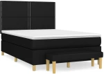 ΚΡΕΒΑΤΙ BOXSPRING ΜΕ ΣΤΡΩΜΑ ΜΑΥΡΟ 140X190 ΕΚ. ΥΦΑΣΜΑΤΙΝΟ 3137071
