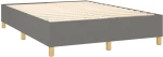 ΚΡΕΒΑΤΙ BOXSPRING ΜΕ ΣΤΡΩΜΑ ΣΚΟΥΡΟ ΓΚΡΙ 140X190 ΕΚ. ΥΦΑΣΜΑΤΙΝΟ 3142250